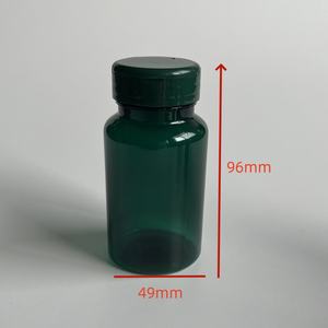 100cc 120cc 150cc 200cc Huisdier Donkergroene Capsules Tabletten Flessen Vitamine Fles Plastic Pil Capsule Flessen Met Flip Top Dop - Product Image 6