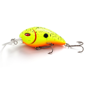 Vente en gros LFC02 leurre de pêche 6 couleurs disponibles appâts artificiels à manivelle avec hameçons aigus <span class=keywords><strong>action</strong></span> flottante plastique dur - Product Image 2