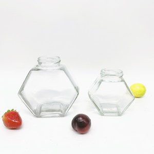Al por Mayor, Personalizar Frascos de Vidrio Hexagonales para Dulces/<span class=keywords><strong>Miel</strong></span>/Alimentos/Jugos - Product Image 3