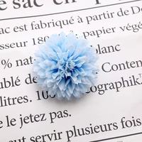 Têtes de fleurs de marguerite en soie faites à la main, 6 cm, imperméables, lavables, réutilisables, décoration florale pour mariages, maison, séances photo