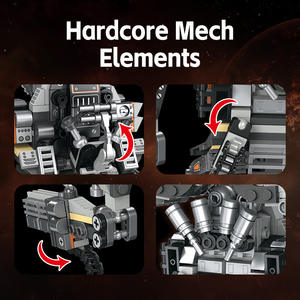 JIESTAR JJ9170 684PCS Série de films Hacker Empire Robot Ornement Blocs de construction Modèle Jouet éducatif technique Cadeau de festival - Product Image 4