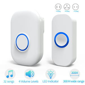 <span class=keywords><strong>Campanello</strong></span> Wireless Moderno Bianco SIXWGH, Kit 2-in-1 <span class=keywords><strong>a</strong></span> <span class=keywords><strong>Batteria</strong></span>, Impermeabile IP44, Spina UK, per Hotel, Ospedali, Cancelli da Giardino, Appartamenti - Product Image 6