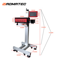 Yaomatec Fabriek 40W CO2 Laser Codeermachine Batch Datumcode CIJ Inkjetprinter Online Markering voor Karton en Kunststof