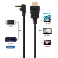 Kabel HD Berkabel Plastik Berkualitas Tinggi 3m untuk Konsol Game PSP2000/3000 ke Televisi