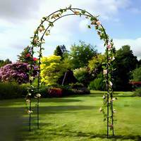 Pergola en métal à assembler librement pour diverses plantes grimpantes, arche de jardin pour mariage, décoration de fête nuptiale, arche large