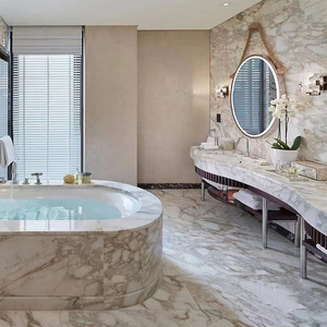 Azulejos de Mármol Calacatta Gold Italiano de 12x12 Pulgadas, Grosor de 10 mm, Marca Goldtop, OEM/ODM, Modernos, Pulidos, para Pisos y Paredes Interiores de Baños - Product Image 4