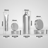 Ensemble d'emballages en aluminium personnalisables de 50 à 200 ml, flacons, pots, tubes, contenants cosmétiques de qualité médicale, multi-pompes, logo, couleur