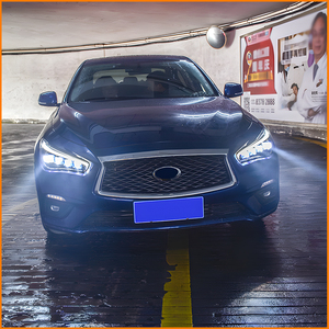 Luz Delantera para Automóvil Infiniti Q50 Q50L Q50S 2015-2019, Conjunto de Faros LED, Diseño de 4 Lentes <span class=keywords><strong>Bifocales</strong></span> de Cristal, Lámpara Frontal - Product Image 3