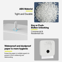 Distributeur de mouchoirs en plastique moderne de luxe à plis multiples avec serrure de forme carrée pour la maison et la salle de bain commerciale