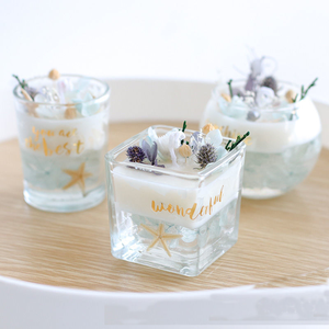 スクエアジャー乾燥不滅の花の香りのキャンドルカスタマイズされたプライベート大豆香りキャンドル高級ロゴエッセンシャルオイルアロマセラピー - Product Image 6