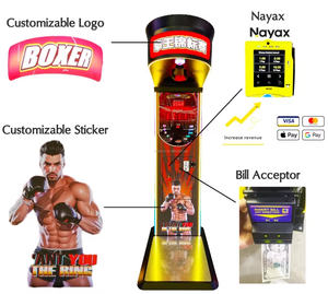 Machine de jeu d'arcade à monnayeur personnalisée en usine avec jeux de boxe et de basketball, construction métallique pour usage intérieur - Product Image 4