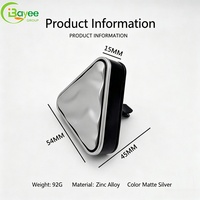 Diffuseur de parfum de voiture de luxe à parfum durable, forme triangulaire noire personnalisée, désodorisant pour voiture, accessoire d'intérieur de voiture
