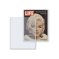 Porte-cartes Premium Ultra Transparent en PVC avec Fermeture à Clip, Épaisseur 5mm, Taille Personnalisée, Logo Personnalisé, pour Cartes de Bandes Dessinées et Cartes de Collection