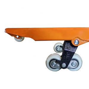 Porta-paletes hidráulico manual de 3 toneladas porta-paletes PU para serviço pesado - Product Image 5