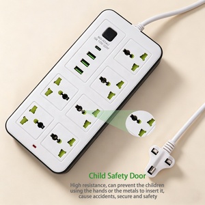 Presa Multipla 10-in-1 Diretta dalla Fabbrica, 6 Prese di Corrente con <span class=keywords><strong>USB</strong></span> e Cavo di Alimentazione da 2M - Product Image 4