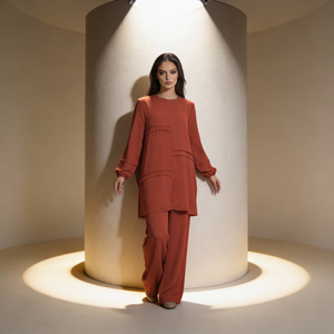 Abaya en polyester à paillettes de luxe, robe de soirée élégante personnalisée pour femmes musulmanes, fournisseur OEM ODM - Product Image 2