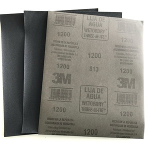 Pulido abrasivo 3 M impermeable arena látex papel <span class=keywords><strong>lija</strong></span> <span class=keywords><strong>Lija</strong></span> 3000 80 hojas para fabricante de automóviles - Product Image 1