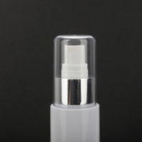 Bouteille en plastique PET vide pour parfum, soin de la peau, tonique, 100 ml, 120 ml, 150 ml, emballage cosmétique avec vaporisateur argenté