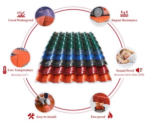 Tổng hợp đất nung mái ngói tấm nhựa nhựa telha PVC thuộc địa lmina Tipo espaola ASA PVC Tây Ban Nha gạch - Product Image 5