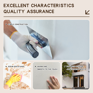 <span class=keywords><strong>Pittura</strong></span> Acrilica <span class=keywords><strong>Antimuffa</strong></span> Impermeabile per Esterni Effetto Calce Antica e Vernice <span class=keywords><strong>Bianca</strong></span> per Rinnovo Pareti Interne - Product Image 5