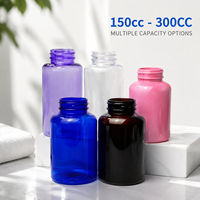 Bouteille personnalisée en plastique PET pour pilules et liquides, 250cc, pour compléments alimentaires, comprimés, vitamines, poudre