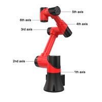 Bras robotisé Borunte 6 axes 70 kg 220 V économique avec moteur PLC |   Équipement d'automatisation industrielle avec fonction de pulvérisation |   2,4 kW 1