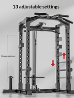 FRS Promotion : Rack de musculation multifonctionnel en acier 50x50mm, capacité 500kg, revêtement électrostatique, pour usage commercial