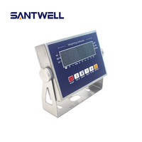 Indicador de Peso para Plataforma de Acero Inoxidable SK210S con Pantalla LED, Función de Alarma, Precisión OIML III, Interfaz RS232