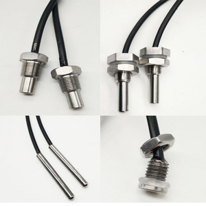 Sensor de Temperatura FTS-S5M8-3950/10K PT1000 con Cables, Montaje Roscado y Sonda de Acero Inoxidable - Product Image 3