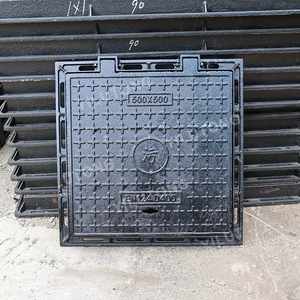 Coperchi per Tombini <span class=keywords><strong>in</strong></span> <span class=keywords><strong>Ghisa</strong></span> di Grado Ingegneristico C250 D400 E600 Anti-Smarrimento, 24 Pollici, Nero, Bitume/Epossidico, per Parcheggi e Strade - Product Image 2