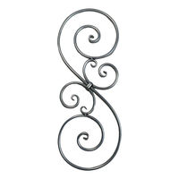 Composants en aluminium forgé feuilles et fleurs pour escalier main courante balustrade balcon Raling porte clôture panneaux pièces