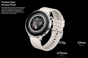 Reloj Inteligente OnePlus Watch 3 de 43 mm, Nuevo, de Acero Inoxidable, Compatible con <span class=keywords><strong>Wear</strong></span> <span class=keywords><strong>OS</strong></span>, NFC, Play Store, IP68, 5ATM, Deportivo y Elegante - Product Image 6