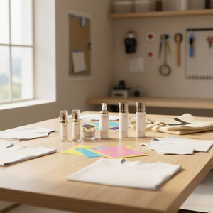 Vitrina Moderna Personalizada para Cosméticos con Iluminación LED, Exhibidor <span class=keywords><strong>de</strong></span> Perfumes <span class=keywords><strong>de</strong></span> Vidrio Ecológico, Estante para Salón <span class=keywords><strong>de</strong></span> Belleza - Product Image 2