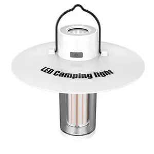 Alto brillo impermeable nueva linterna de emergencia recargable de largo alcance luz exterior Led faro lámparas de Camping