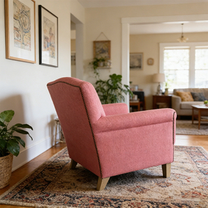 Meilleur <span class=keywords><strong>Fauteuil</strong></span> <span class=keywords><strong>Club</strong></span> Classique Durable pour la Maison, avec Structure en Bois Massif et Revêtement en Velours/Lin/Cuir Véritable, Idéal pour la Détente - Product Image 4