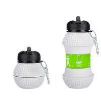 Botella de Agua Plegable de Silicona de 550 ml, Libre de BPA, Apta para Alimentos, Ecológica, Minimalista, para Niños, Regreso a Clases, Venta Directa B2B