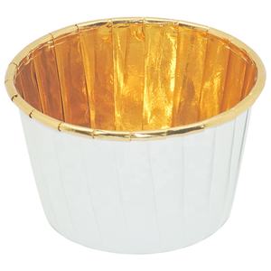 <span class=keywords><strong>Ingrosso</strong></span> involucro per Muffin con bordo arrotolato oro argento colore alluminio foglio <span class=keywords><strong>di</strong></span> carta torta tazza <span class=keywords><strong>di</strong></span> cottura carta Panettone stampi per Cupcake fodere per Cupcake - Product Image 2