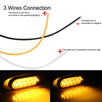 Usine Whlasale 16LED 12/24V Signal Largeur Lampe Feux de signalisation pour Kawasaki Électrolytique Cadre Feux latéraux