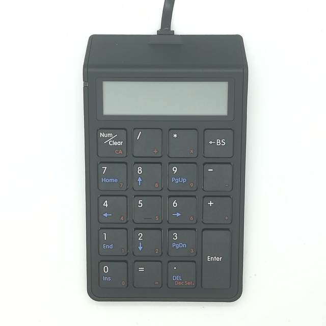 Compact LED Mini Wired Digitizer Numeric Keypad 19 Keys Numeric Keypad / Accounting Calculator / POS Terminal Keypad