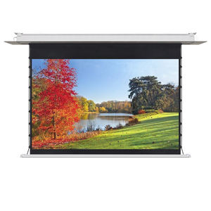 110 "16:9 écran de projecteur électrique encastré au plafond montage mural vidéo Home cinéma onglet-tension écran de Projection blanc mat - Product Image 1