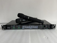 Microphone sans fil professionnel UHF double canal True Diversity 500/600/900 MHz AD4D KSM9 à condensateur, portable, pour scène et extérieur