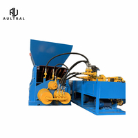 Cisaille hydraulique industrielle Aultral pour la découpe de métaux et de conteneurs en acier