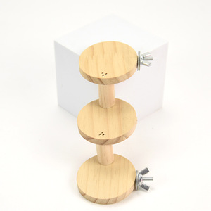 Crown Asia Hamster Wooden Staircase 3 <b>Step</b> Pine Climbing Ladder <b>Platform</b> Indoor Play Structure - Product Image 1