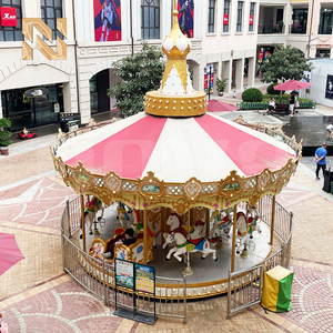 Carrusel Clásico de 16 Asientos, 5kw, 7m de Diámetro, Atracción Familiar para Parques Temáticos, Centros Comerciales, Uso en Interiores/Exteriores - Product Image 6