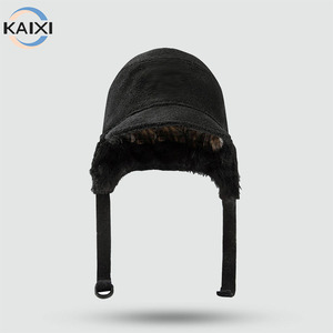 Gorros de aviador de felpa gruesa personalizados al por mayor, gorros casuales a la moda, a prueba de viento, cálidos, gorros de doble cara - Product Image 1