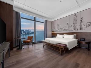 Juego de dormitorio de hotel moderno de madera maciza Flex Habitar para uso comercial en hoteles y apartamentos - Product Image 1