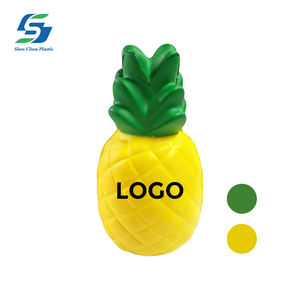 بيع بالجملة مخصص الأناناس الإجهاد الكرة بو رغوة واقعية مطبوعة شعار القلق الصيف موضوع الترويجية هدية الإغاثة - Product Image 1