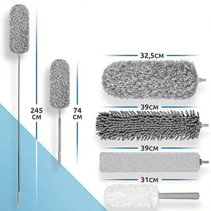 Lau Bụi Kính thiên văn có thể giặt, có thể mở rộng lên đến 2.5m, bàn chải Mạng Nhện có tay cầm Kính thiên văn, khăn lau ma thuật cho tất cả các bề mặt - Product Image 2