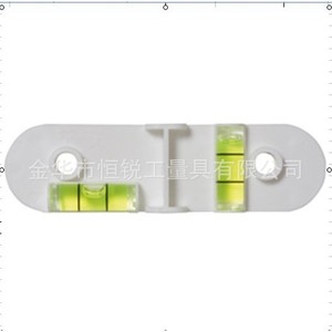 Nivelador de burbujas de plástico para soporte de TV fijo, 2 viales, para montaje de televisores en pared - Product Image 1
