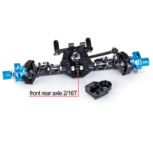 Juego de Ejes Rectos de Aluminio CNC con Barra de Dirección Hidráulica para <span class=keywords><strong>Axial</strong></span> <span class=keywords><strong>SCX24</strong></span> 1/24, Piezas de Mejora para Vehículos RC - Product Image 4